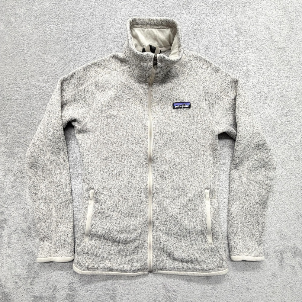 Patagonia Women's Better Sweater Fleece Jacket Small Beige Gray 25543